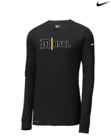 Mott Community College Baseball Logo M BSBL - Mens Nike Longsleeve
