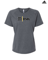 Mott Community College Baseball Logo M BSBL - Womens Adidas Performance Shirt