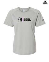Mott Community College Baseball Logo M BSBL - Womens Adidas Performance Shirt