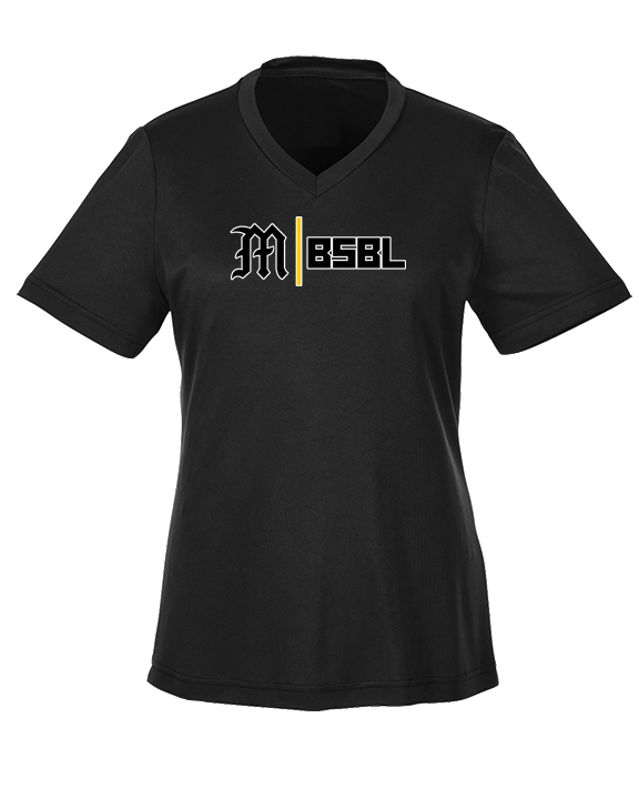 Mott Community College Baseball Logo M BSBL - Womens Performance Shirt