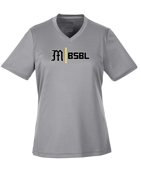 Mott Community College Baseball Logo M BSBL - Womens Performance Shirt
