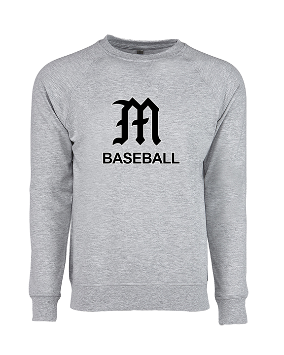 Mott Community College Baseball Logo M Baseball - Crewneck Sweatshirt