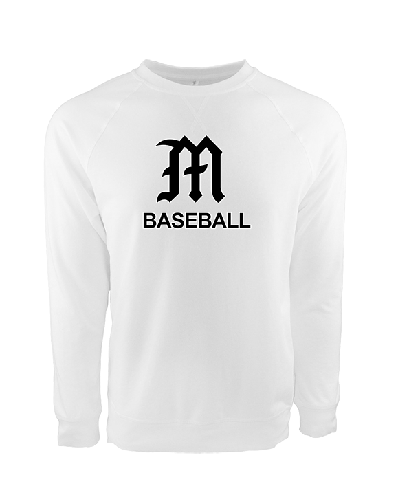Mott Community College Baseball Logo M Baseball - Crewneck Sweatshirt
