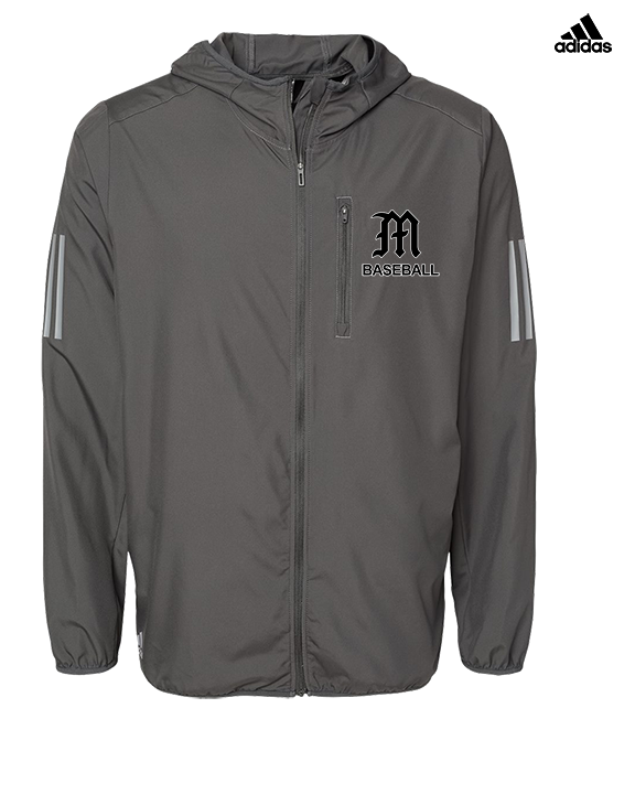 Mott Community College Baseball Logo M Baseball - Mens Adidas Full Zip Jacket