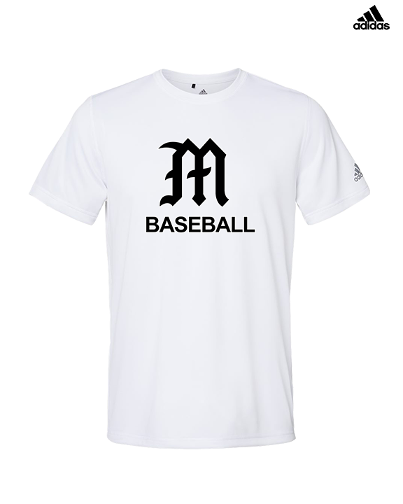 Mott Community College Baseball Logo M Baseball - Mens Adidas Performance Shirt