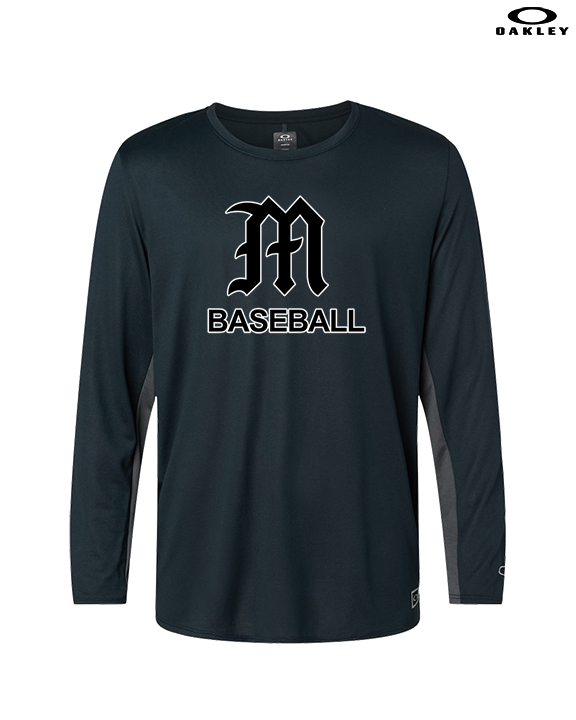 Mott Community College Baseball Logo M Baseball - Mens Oakley Longsleeve