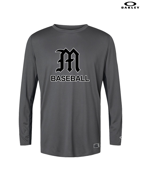 Mott Community College Baseball Logo M Baseball - Mens Oakley Longsleeve