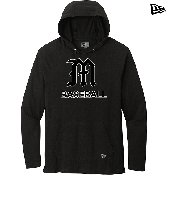 Mott Community College Baseball Logo M Baseball - New Era Tri-Blend Hoodie