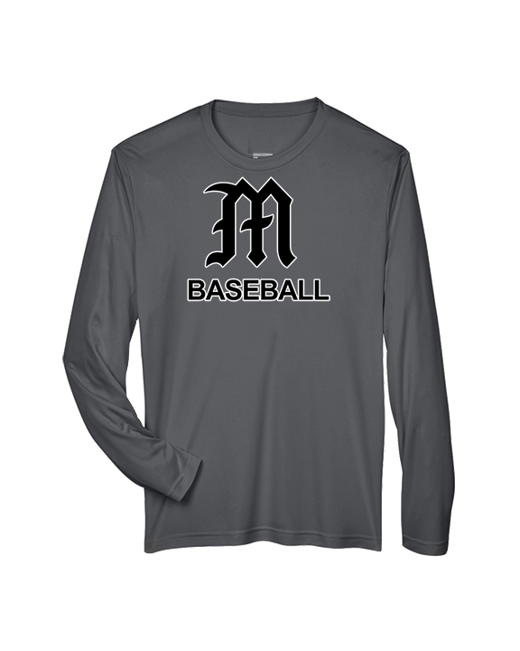 Mott Community College Baseball Logo M Baseball - Performance Longsleeve