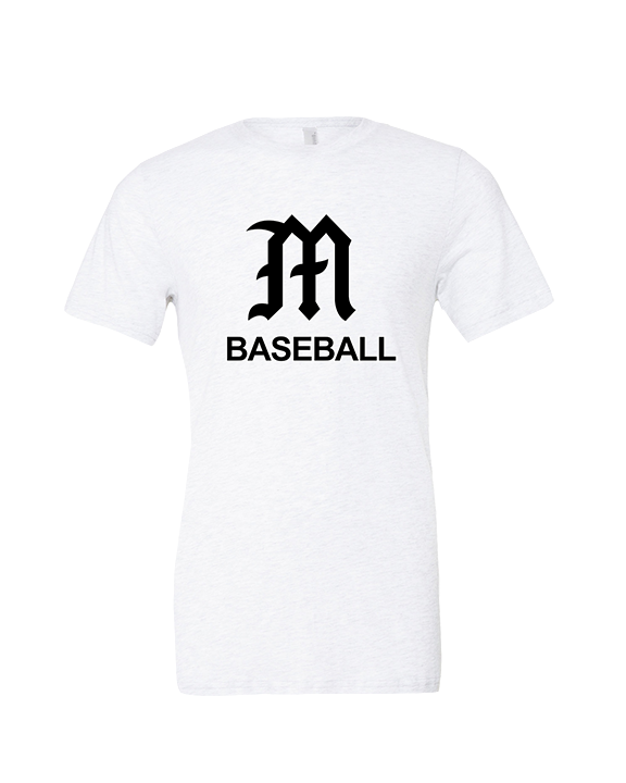 Mott Community College Baseball Logo M Baseball - Tri-Blend Shirt