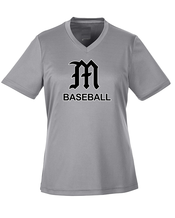 Mott Community College Baseball Logo M Baseball - Womens Performance Shirt