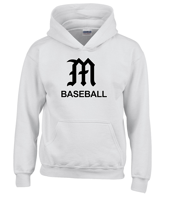 Mott Community College Baseball Logo M Baseball - Youth Hoodie