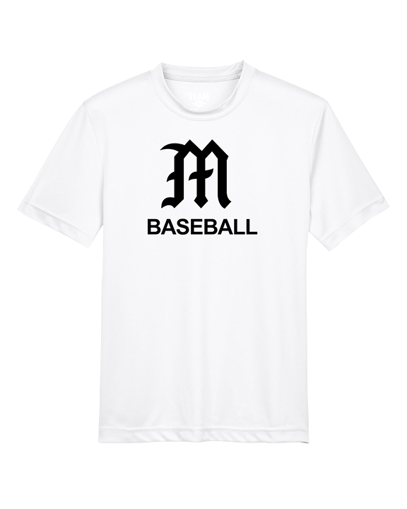 Mott Community College Baseball Logo M Baseball - Youth Performance Shirt