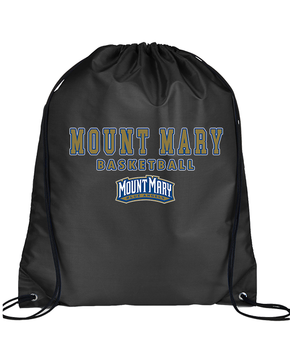 Mount Mary University Women's Basketball Block - Drawstring Bag