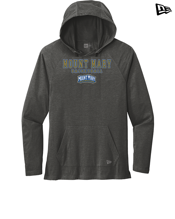 Mount Mary University Women's Basketball Block - New Era Tri-Blend Hoodie