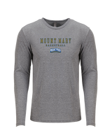 Mount Mary University Women's Basketball Block - Tri-Blend Long Sleeve