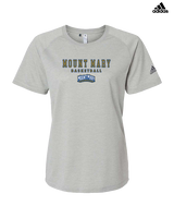Mount Mary University Women's Basketball Block - Womens Adidas Performance Shirt