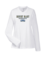 Mount Mary University Women's Basketball Block - Womens Performance Longsleeve