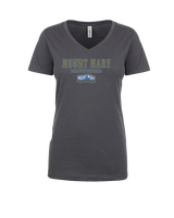 Mount Mary University Women's Basketball Block - Womens V-Neck
