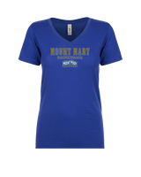 Mount Mary University Women's Basketball Block - Womens V-Neck