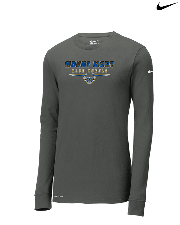 Mount Mary University Women's Basketball Design - Mens Nike Longsleeve