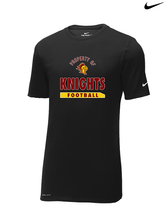 Mount Vernon HS Football Property - Mens Nike Cotton Poly Tee