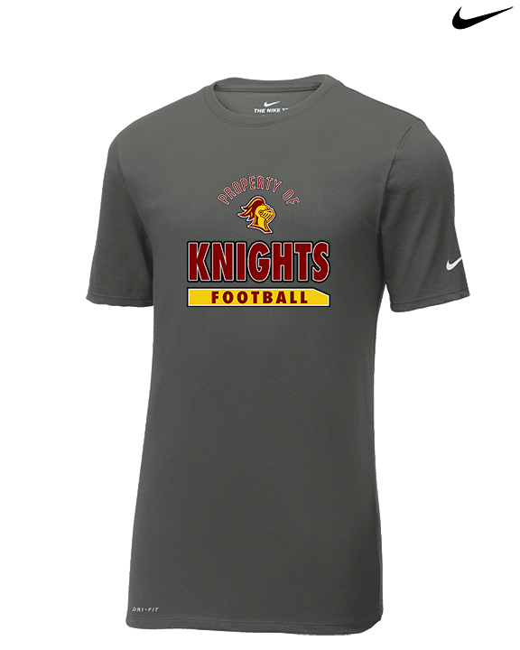 Mount Vernon HS Football Property - Mens Nike Cotton Poly Tee