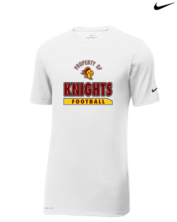 Mount Vernon HS Football Property - Mens Nike Cotton Poly Tee