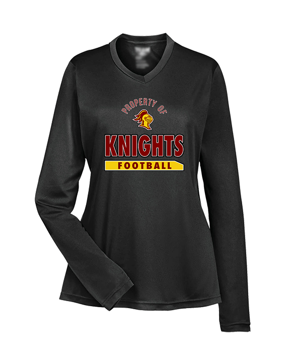 Mount Vernon HS Football Property - Womens Performance Longsleeve