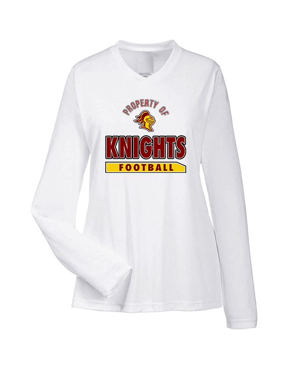 Mount Vernon HS Football Property - Womens Performance Longsleeve