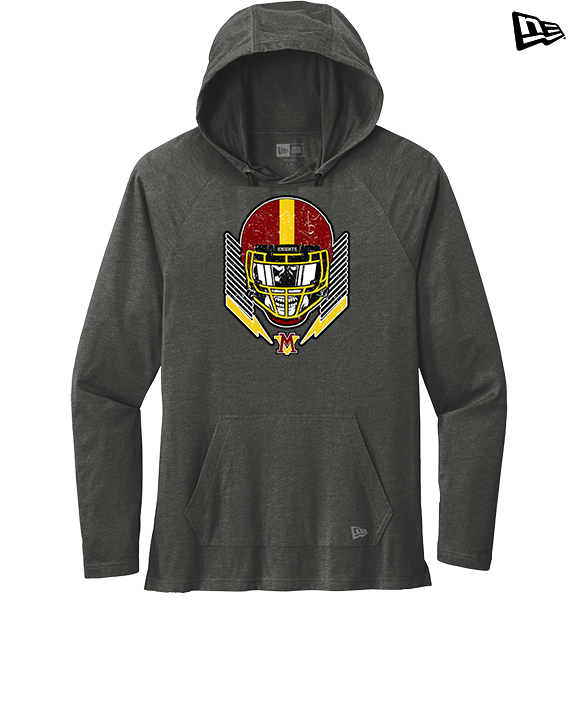 Mount Vernon HS Football Skull Crusher - New Era Tri-Blend Hoodie