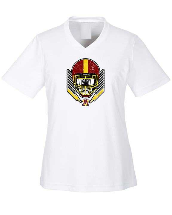 Mount Vernon HS Football Skull Crusher - Womens Performance Shirt