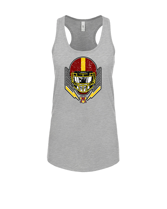 Mount Vernon HS Football Skull Crusher - Womens Tank Top
