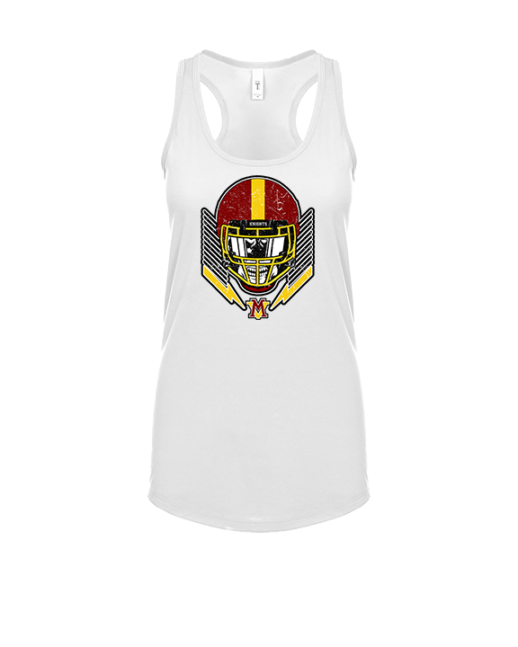 Mount Vernon HS Football Skull Crusher - Womens Tank Top