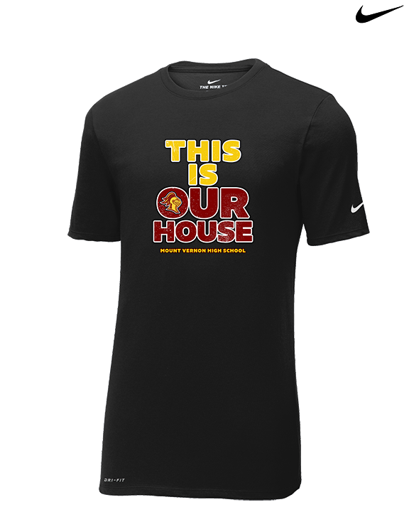 Mount Vernon HS Football TIOH - Mens Nike Cotton Poly Tee