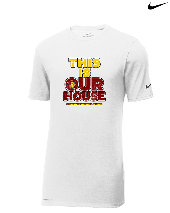 Mount Vernon HS Football TIOH - Mens Nike Cotton Poly Tee