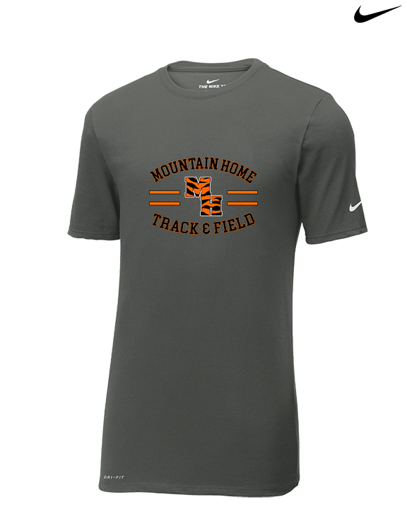 Mountain Home HS Track and Field Curve - Mens Nike Cotton Poly Tee