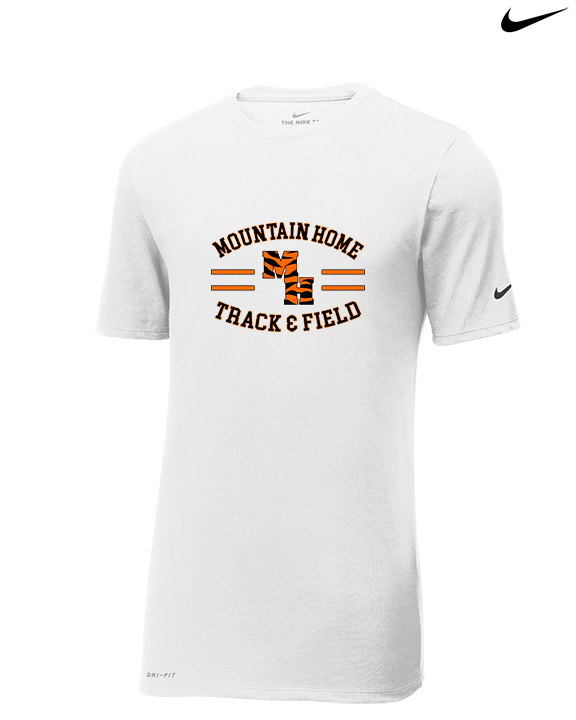 Mountain Home HS Track and Field Curve - Mens Nike Cotton Poly Tee