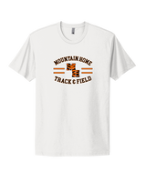 Mountain Home HS Track and Field Curve - Mens Select Cotton T-Shirt