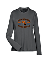 Mountain Home HS Track and Field Curve - Womens Performance Longsleeve