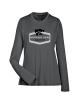 Mountain View HS Boys Soccer Board - Womens Performance Longsleeve
