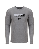 Mountain View HS Boys Soccer Cut - Tri-Blend Long Sleeve