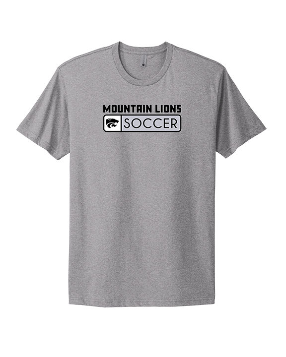 Mountain View HS Boys Soccer Pennant - Mens Select Cotton T-Shirt