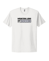 Mountain View HS Boys Soccer Pennant - Mens Select Cotton T-Shirt