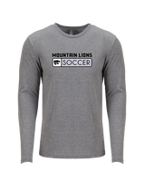 Mountain View HS Boys Soccer Pennant - Tri-Blend Long Sleeve