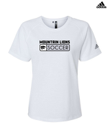 Mountain View HS Boys Soccer Pennant - Womens Adidas Performance Shirt