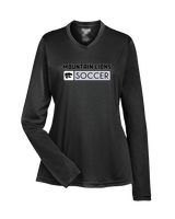 Mountain View HS Boys Soccer Pennant - Womens Performance Longsleeve