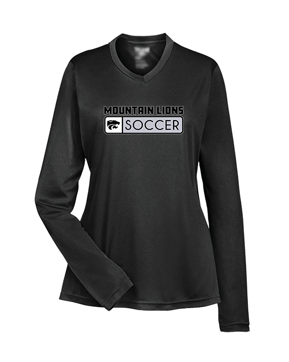 Mountain View HS Boys Soccer Pennant - Womens Performance Longsleeve