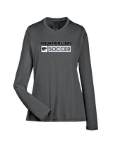 Mountain View HS Boys Soccer Pennant - Womens Performance Longsleeve