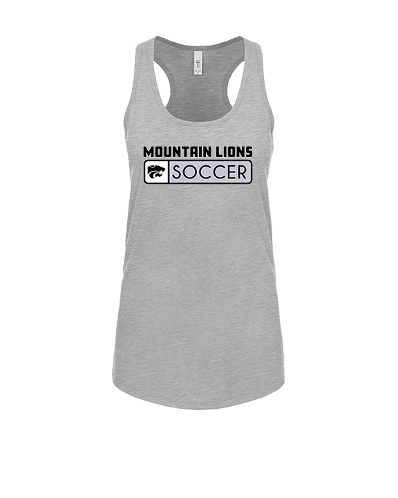 Mountain View HS Boys Soccer Pennant - Womens Tank Top